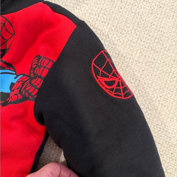 Marvel Red and Blue Spider-Man Plush Hoodie - Picture 5 of 7